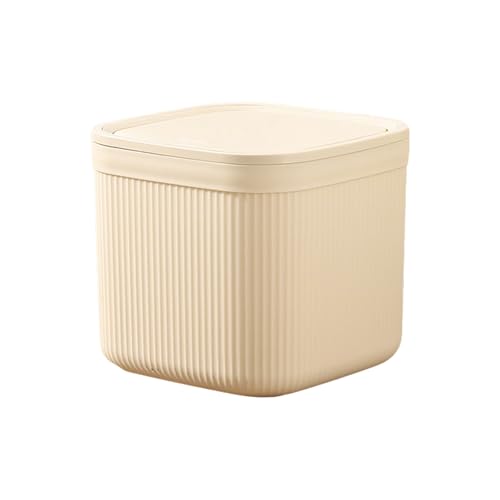 YYDSWTW Schreibtischmüll kann Mini -Mülleimer -Hygiene -Deckel mit Druckringen Konstruktionstischplatte With lid von YYDSWTW