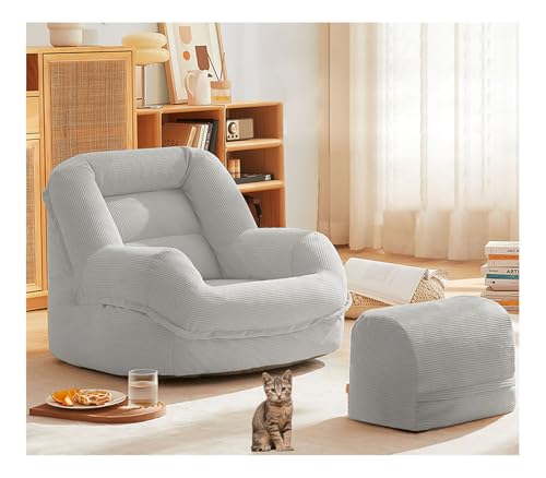YYDSWTW Sofa Bettbodensofa Schlafsofa Waschabdeckung Tragbares Sofa für kleine Wohnungen hellgrau von YYDSWTW