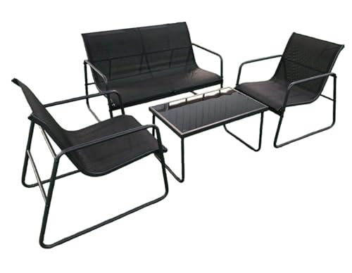 YYDSWTW Terrasse Set Gartenmöbel Set Gartentisch Rattan Rückenleitungsstühle Balkon Balkon von YYDSWTW