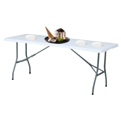 YYDSWTW Tragbarer Klapptisch mit Foldaway -Tischfunktion zum einfachen Tragen in Camping und Picknick YYDSWTW Tragbarer Klapptisch mit Foldaway -Tischfunktion zum einfachen Tragen in Camping und Picknick von YYDSWTW