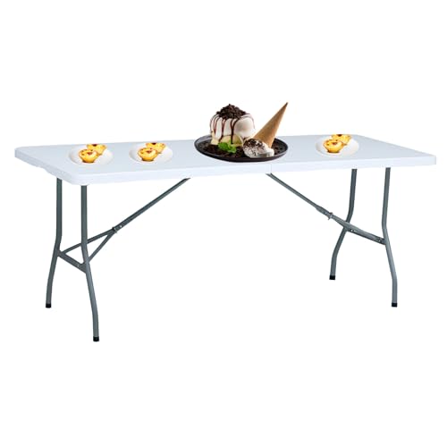 YYDSWTW Trestle -Tabelle mit rechteckiger Faltung und Metallrahmen für Partys und Catering -Ereignisse von YYDSWTW