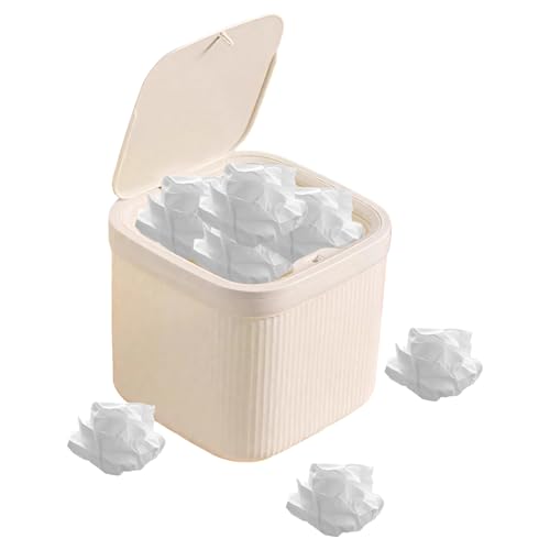 YYDSWTW Wastebasket Desk Mülleimer Dose leichter tragbarer Quadratmüll kann Mülldose studieren With lid von YYDSWTW