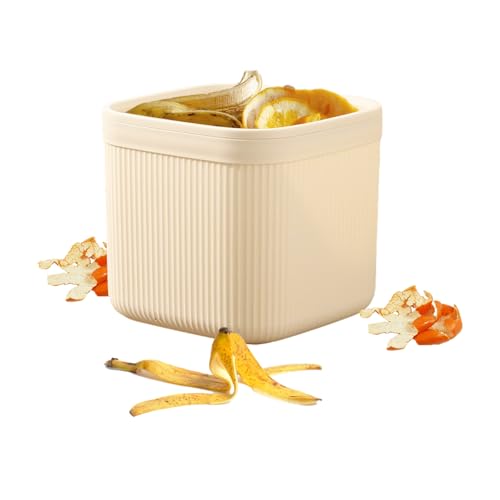 YYDSWTW Wastrohr -Müll -Mülleimer mit Plastikmüll mit Lid Hygienic Deckel Tischmüll Can Without lid von YYDSWTW