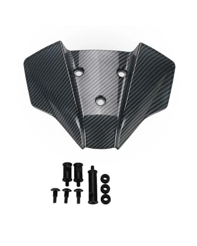 Universal Windschild Für 1290 Super R 2020 2021 2022 2023 2024 Motor Windschutzscheibe Schutz Für 1290 SuperDuke R MY20 Motorrad Windschutzscheibe Fliegengitter Windabweiser Motorrad(Carbon Fiber) von YYGGWL