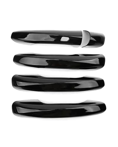 YYGGWL Scratch Protection Für Benz A B C E S-Klasse 2016-2021 Rechtsfahrer Vollumhüllender Lochloser Türgriff Türschalenzuggriff Zubehör Türgriffabdeckung(1 smart bright black) von YYGGWL