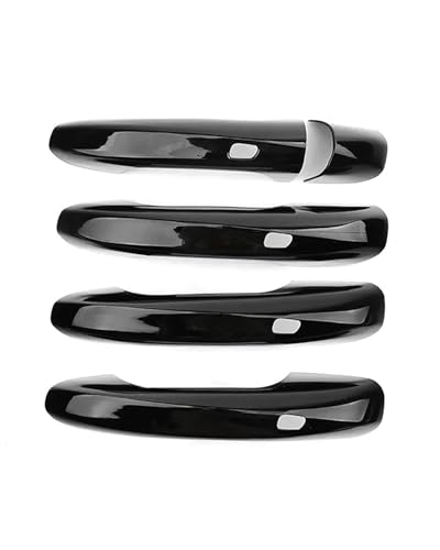 YYGGWL Scratch Protection Für Benz A B C E S-Klasse 2016-2021 Rechtsfahrer Vollumhüllender Lochloser Türgriff Türschalenzuggriff Zubehör Türgriffabdeckung(4 smart bright black) von YYGGWL