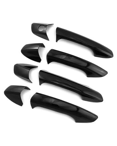 YYGGWL Scratch Protection Für Benz CLA-Klasse 2014-2019 Vollumhüllender Einloch Türgriff Türschalenzuggriff Dekorationszubehör Türgriffabdeckung(Bright black) von YYGGWL