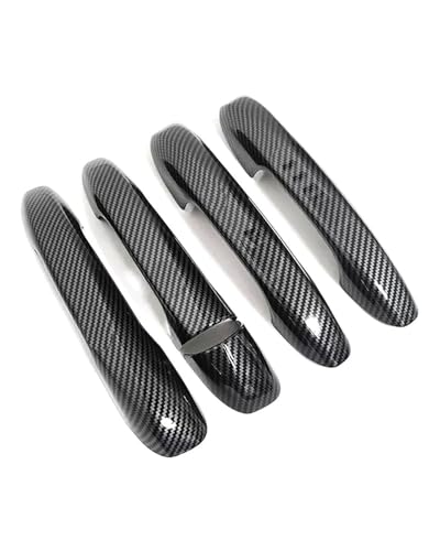 YYGGWL Scratch Protection Für Benz GLA GLB GLC GLE 2016-2021 Vollumhüllender Fahrertürgriff Links Türschalenzuggriff Zubehör Türgriffabdeckung(Carbonfaser-Muster) von YYGGWL