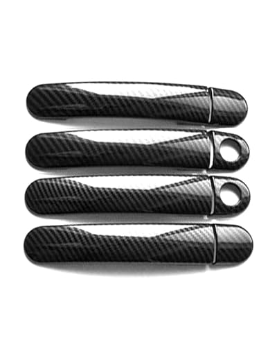 YYGGWL Scratch Protection Für Jetta A6 2012-2017 Türgriffabdeckung Mit Doppelloch Kratzschutz Für Limousinen Zubehör Türgriffabdeckung(Carbonfaser-Muster) von YYGGWL