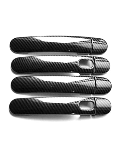 YYGGWL Scratch Protection Für Jetta A6 2012-2017 Zweifach Intelligente Türgriffabdeckung Lochlos Kratzschutz Für Limousinen Zubehör Türgriffabdeckung(Carbonfaser-Muster) von YYGGWL