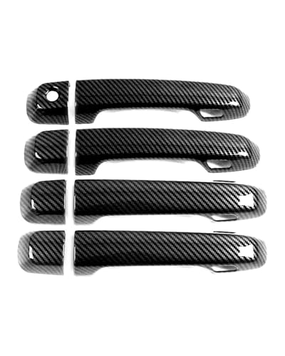YYGGWL Scratch Protection Für Lexus LX570 J200 2007-2022 4-fach Intelligente Türgriffverkleidung Mit Einzelloch Kratzschutzfolie Für Tuning Zubehör Türgriffabdeckung(Carbonfaser-Muster) von YYGGWL