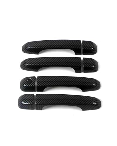 YYGGWL Scratch Protection Für Lexus LX570 J200 2007-2022 Türgriffverkleidung Mit Einzelloch Kratzschutzfolie Für Türschalen-Modifikation Türgriffabdeckung(Carbonfaser-Muster) von YYGGWL