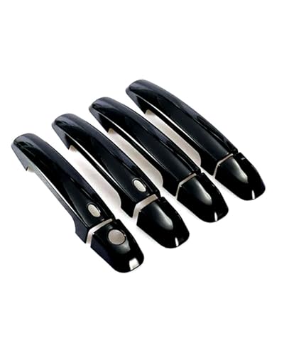 YYGGWL Scratch Protection Für Suzuki Tianyu Türschalenzuggriff Dekorrahmen & Einloch Smart-Doppelfunktion Türgriff Kratzschutzfolien-Set Türgriffabdeckung(Bright black) von YYGGWL
