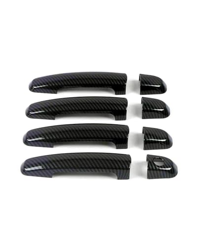 YYGGWL Scratch Protection Für Suzuki Tianyu Türschalenzuggriff Dekorrahmen & Einloch Türgriff Kratzschutzfolien-Set Türgriffabdeckung(Carbonfaser-Muster) von YYGGWL