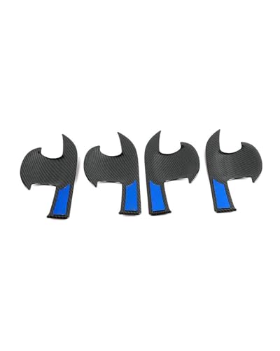 YYGGWL Scratch Protection Kompatibel Mit Accord 10. Generation 2018-2022 Türschalenverkleidung Mit Einzelloch Kratzschutzfolie Für Türgriff Türgriffabdeckung(Door bowl carbon fiber blue) von YYGGWL