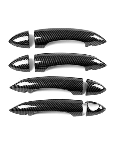 YYGGWL Scratch Protection Kompatibel Mit Alfa Romeo Giulia 2017-2020 Türgriffabdeckung Einloch Kratzfest Türschalen-Schutz Türgriffabdeckung(Carbonfaser-Muster) von YYGGWL