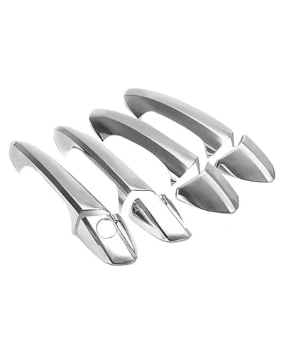YYGGWL Scratch Protection Kompatibel Mit Benz E-Klasse 2010-2015 Vollumhüllender Einloch Türgriff Türschalenzuggriff Dekorationszubehör Türgriffabdeckung(Electroplating) von YYGGWL