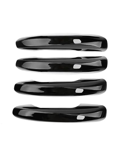 YYGGWL Scratch Protection Kompatibel Mit Benz GLA GLB GLC GLE 2022-2024 Fahrertürgriff Links Dekorative Türschalenzuggriff Zubehör Türgriffabdeckung(4 smart bright black) von YYGGWL