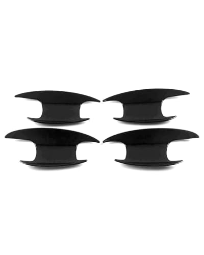 YYGGWL Scratch Protection Kompatibel Mit Benz GLA GLB GLC GLE 2022-2024 Fahrertürgriff Links Dekorative Türschalenzuggriff Zubehör Türgriffabdeckung(Door bowl bright black) von YYGGWL