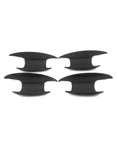 YYGGWL Scratch Protection Kompatibel Mit Benz GLA GLB GLC GLE 2022-2024 Fahrertürgriff Links Dekorative Türschalenzuggriff Zubehör Türgriffabdeckung(Door bowl carbon fiber pattern) von YYGGWL
