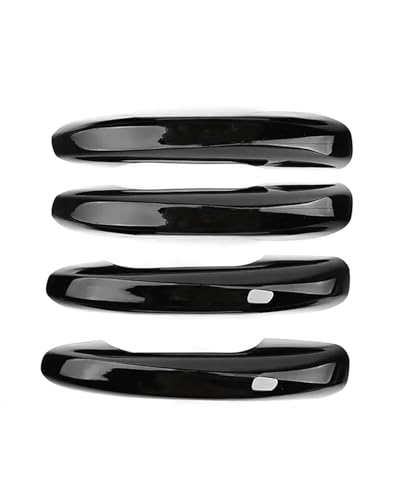 YYGGWL Scratch Protection Kompatibel Mit Benz GLA GLB GLC GLE 2022-2024 Fahrertürgriff Links Dekorative Türschalenzuggriff Zubehör Türgriffabdeckung(Dual smart bright black) von YYGGWL