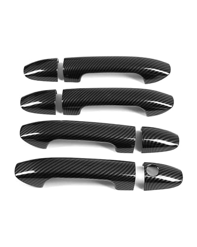 YYGGWL Scratch Protection Kompatibel Mit Benz V-Klasse W447 2015-2023 Türgriffabdeckung Einloch Kratzfest Türschalen-Schutz Türgriffabdeckung(Carbonfaser-Muster) von YYGGWL