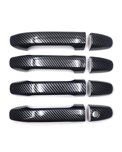 YYGGWL Scratch Protection Kompatibel Mit Benz Vito W447 2015-2023 Türgriffabdeckung Einloch Kratzfest Türschalen-Schutz Türgriffabdeckung(Carbonfaser-Muster) von YYGGWL