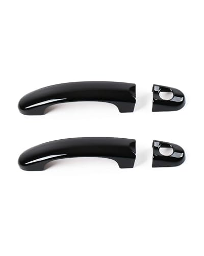 YYGGWL Scratch Protection Kompatibel Mit Caddy T5 T6 Türgriffleiste 1 Loch Kratzschutz Schutzfolie Türgriffabdeckung(2 doors-double hole bright black) von YYGGWL