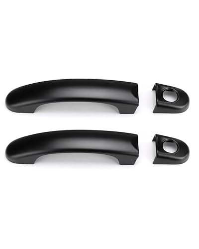 YYGGWL Scratch Protection Kompatibel Mit Caddy T5 T6 Türgriffleiste 1 Loch Kratzschutz Schutzfolie Türgriffabdeckung(2 doors-double hole matte black) von YYGGWL