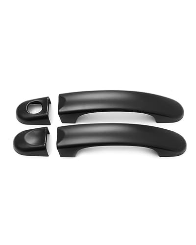 YYGGWL Scratch Protection Kompatibel Mit Caddy T5 T6 Türgriffleiste 1 Loch Kratzschutz Schutzfolie Türgriffabdeckung(2 doors-single hole matte black) von YYGGWL