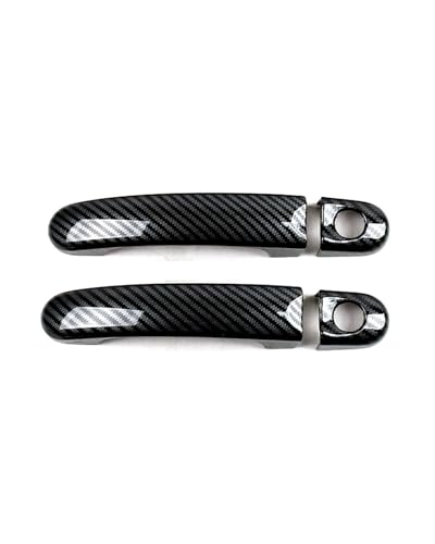YYGGWL Scratch Protection Kompatibel Mit Caravelle Transporter T5 T6 2003-2019 Türschale 2 Löcher Griffleiste Türgriffabdeckung(2 doors carbon fiber pattern) von YYGGWL