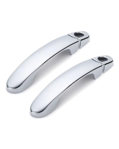 YYGGWL Scratch Protection Kompatibel Mit Caravelle Transporter T5 T6 2003-2019 Türschale 2 Löcher Griffleiste Türgriffabdeckung(2 doors electroplated) von YYGGWL