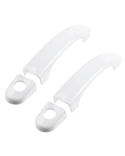 YYGGWL Scratch Protection Kompatibel Mit Caravelle Transporter T5 T6 2003-2019 Türschale 2 Löcher Griffleiste Türgriffabdeckung(2 doors-white) von YYGGWL