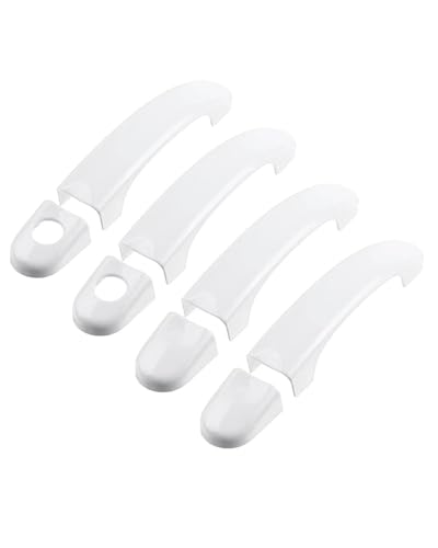 YYGGWL Scratch Protection Kompatibel Mit Caravelle Transporter T5 T6 2003-2019 Türschale 2 Löcher Griffleiste Türgriffabdeckung(Weiß) von YYGGWL