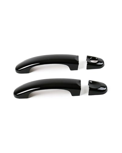 YYGGWL Scratch Protection Kompatibel Mit Caravelle Transporter T5 T6 2003-2019 Türschale Einloch Griffleiste Türgriffabdeckung(2 doors bright black) von YYGGWL