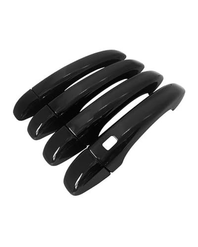 YYGGWL Scratch Protection Kompatibel Mit Clio E-Tech UK 2023-2024 Lochloser 1-Smart Türgriff Mit Schalenzieher Türgriffabdeckung(Bright black) von YYGGWL