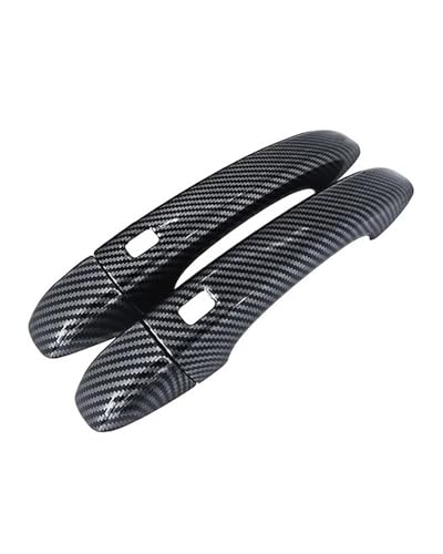 YYGGWL Scratch Protection Kompatibel Mit Clio E-Tech UK 2023-2024 Lochloser Dual-Smart Türgriff Mit Schalenzieher Türgriffabdeckung(2 doors carbon fiber pattern) von YYGGWL