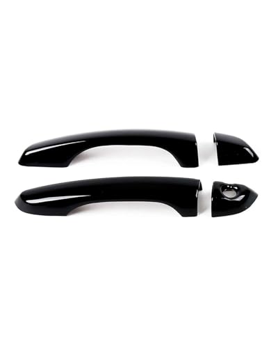 YYGGWL Scratch Protection Kompatibel Mit Hyundai Solaris 2018-2022 Einzelloch Türgriffschale Design Abdeckung Kratzschutz Für Tuning Zubehör Türgriffabdeckung(2 doors bright black) von YYGGWL
