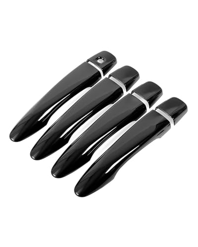YYGGWL Scratch Protection Kompatibel Mit Koleos HZG 2017-2020 Türgriffleiste 1 Loch Kratzschutz Zubehör Türgriffabdeckung(Bright black) von YYGGWL