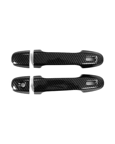 YYGGWL Scratch Protection Kompatibel Mit Toyota Auris E180 2013-2018 Zweifach Intelligente Türgriffverkleidung Mit Einzelloch Chromzierleiste Türgriffabdeckung(2 doors carbon fiber pattern) von YYGGWL