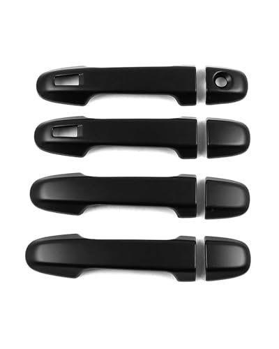 YYGGWL Scratch Protection Kompatibel Mit Toyota Auris E180 2013-2018 Zweifach Intelligente Türgriffverkleidung Mit Einzelloch Chromzierleiste Türgriffabdeckung(Matte black) von YYGGWL