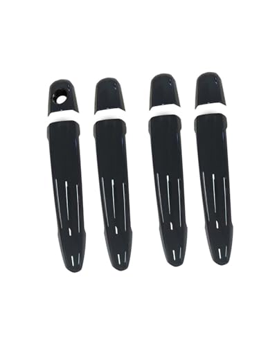 YYGGWL Scratch Protection Kompatibel Mit Toyota Highlander 2008-2013 Türgriffverkleidung Mit Einzelloch Chromzierleiste Kratzschutz Für Türschalen-Zubehör Türgriffabdeckung(Bright black) von YYGGWL