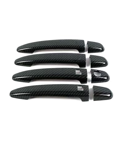 YYGGWL Scratch Protection Kompatibel Mit Toyota Voxy R60 R70 2001-2013 Einloch Dual-Smart Türgriff Mit Schalenzieher Türgriffabdeckung(Carbonfaser-Muster) von YYGGWL