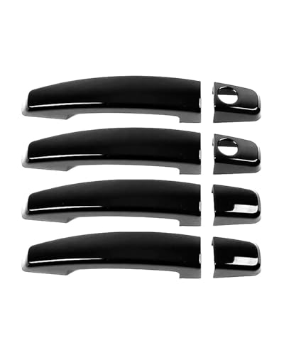 YYGGWL Scratch Protection Kompatibel Mit Zafira B 2006-2015 Doppelloch Türgriff Zierrahmen Außenmodifikationszubehör Schutzabdeckung Für Griffschale Türgriffabdeckung(Bright black) von YYGGWL