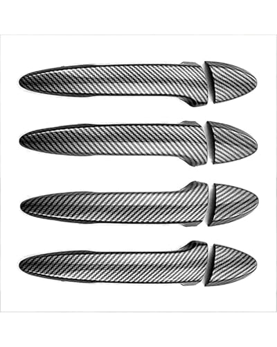 YYGGWL Scratch Protection Kompatibel mit Lexus IS250 IS300 XE20 2005-2013 Lochloser Türgriff mit Schalenzieher Dekorationsumbausatz Türgriffabdeckung(Carbonfaser-Muster) von YYGGWL