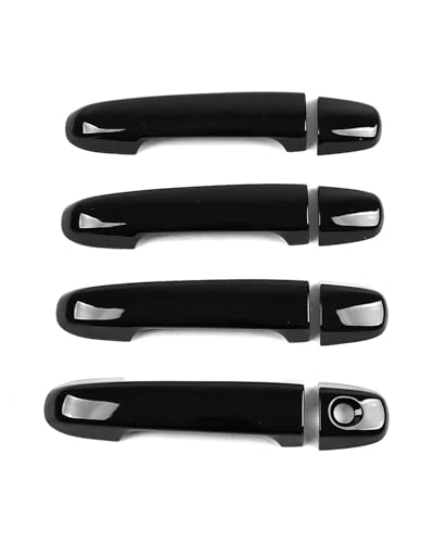 YYGGWL Scratch Protection Kompatibel mit Toyota Vitz XP130 2011-2016 Türgriffverkleidung mit Einzelloch und Schalenkratzschutz-Folienset Türgriffabdeckung(Bright black) von YYGGWL