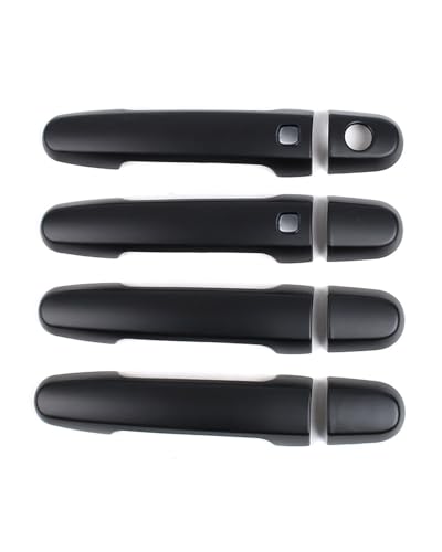 YYGGWL Scratch Protection Türgriff Verzierung Für Fortuner 2004-2015 Einzelnes Loch Dual Smart Außen Griff Upgrade Zubehör Türgriffabdeckung(Matte black) von YYGGWL