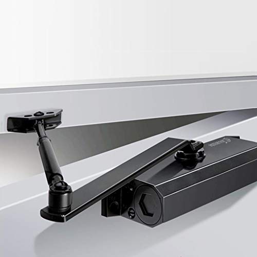 Automatischer Türschließer, hydraulischer Federtürschließer, verstellbarer hydraulischer Feder-Türschließer, für Wohn- und Gewerbe, 3 Farben (Farbe : A) (A) von YYGHF