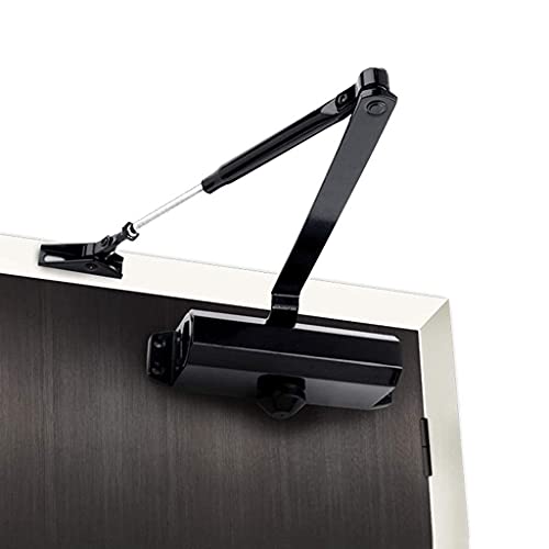 Leichter kommerzieller verstellbarer Türschließer aus Aluminiumlegierung, sanftes Schließen mit hydraulischen Türschließern, die durch einen automatisch einstellbaren Arm angetrieben werden (Farbe Leichter kommerzieller verstellbarer Türschließer aus Aluminiumlegierung, sanftes Schließen mit hydraulischen Türschließern, die durch einen automatisch einstellbaren Arm angetrieben werden (Farbe von YYGHF