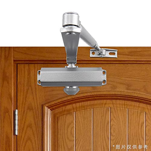 Türschließer aus Aluminium, automatisch verstellbar für schwere Arbeit, automatischer Türschließer, feuerfester Türschließer, 3 Größen (Größe : S) von YYGHF